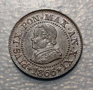 ESTADOS PAPALES VATICANO PIO IX 1 CENTESIMO 1886 (ANNO XXI) R SC- - Picture 1 of 2