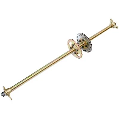 1000mm Rear Axle Assembly Sprocket Rotor 110cc 125cc Quad Dirt Bike ATV Buggy - Image 1 of 4
