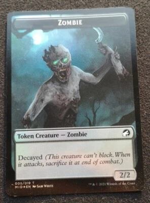 Zombie / Ooze Token - Foil - MID - MTG - NM - EN - 005/010 - Image 1 of 2