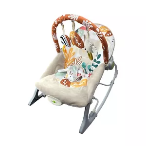 Kyoot Neutral 3 in 1 Baby Rocking Chair, Vibrating Bouncer with Toy Bar 0-30 mth - Picture 1 of 8