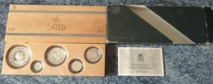 SET 5 MONEDAS ESPAÑA 1989 PLATA PROOF EST. Y CERT. ESCASAS - Imagen 1 de 1