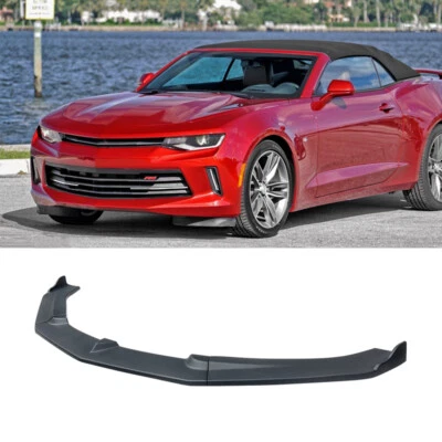 Matte Black For Chevrolet Camaro 2016 2017 2018 Front Bumper Lip Splitter 3PCS Foto 1 de 4