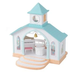 Sylvanian Families FOREST WEDDING Church Chapel Blue Calico Critters Exclusive - Picture 1 of 9