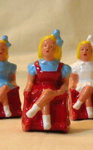 Little Girl in Rocking Chair, Standard Gauge train layout figure, Reproduction - Picture 1 of 2