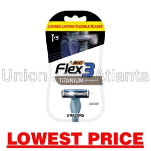 Bic Flex 3 Titanium (3 razors per package) - LOWEST PRICE - Picture 1 of 2