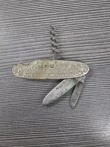 Coltello Justus Bierhoff Solingen anni '10 G M Pfaff manici decorati tedesco - Foto 1 di 6