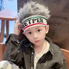 Funny Kids Wig Hat Knitted Hair Integrated Headwear Beanies Cap  Boys Girls