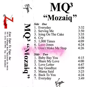 MQ3 - MOZAIQ 1997 PROMO CASSETTE UNRELEASED ALBUM 14TRX R&B RODNEY JERKINS - Picture 1 of 4