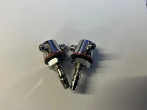 Pair Classic Mini Windscreen Chrome Washer Jets Twin Outlet MG Ford Triumph VW - Picture 1 of 3