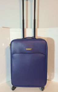 Joy & Iman 20" Leather Carry On Spinner Upright Luggage. New Without Tag. - Picture 1 of 6