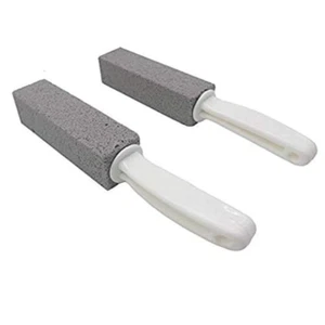 2 Pack Pumice Cleaning Stone with Handle Toilet Bowl Cleaner Water Ring Remover - Picture 1 of 6