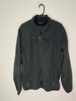 Stoic Para Hombres XL Chaqueta de Vellón Cremallera Completa Tejido Suéter Negro Bolsillos Invierno Cálido Acogedor Foto 1 de 4