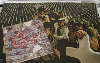 Clean! 1st Ed 1971 CHICAGO III LP w/ Fold-out WAR POSTER & Inners * Terry Kath - Image 1 of 4