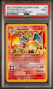 Pokémon TCG Charizard Celebrations: Classic Collection 4/102 Holo Rare PSA 9 - Picture 1 of 2