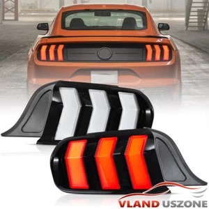 Luces traseras LED VLAND con luz de señal de giro de 5 modos para Ford Mustang 2015-2023 transparente - Imagen 1 de 22