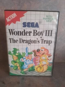 (Case And Manual Only)Wonder Boy 3 The Dragons Trap Video Game Sega - Picture 1 of 3
