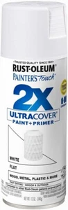 Rust-Oleum 334021 Painter's Touch 2X Ultra Cover Spray Paint, 12 oz, Flat White - Picture 1 of 9