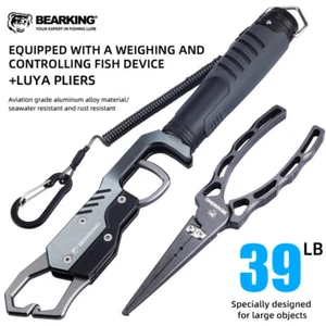BEARKING Fish Grip Fishing Pliers Multi-Tool Adjustable Rope Tackle Control - Picture 1 of 9