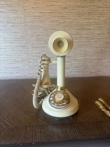 1973 Rotary Telephone By American Telecommunications Compay Candlestick Style - Picture 1 of 8