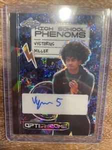 2022 Leaf OptiChrome Phenoms LSU Purple Prizmatic Vyctorius Miller RC Auto 4/5 - Picture 1 of 4