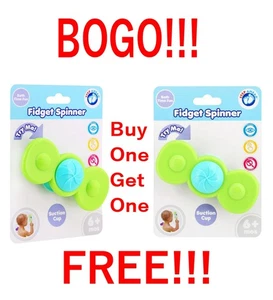 2er-Pack Step Ahead Handschmeichler Spinner Badespielzeug Spaß nass oder trocken Säugling Kleinkind grün - Bild 1 von 7