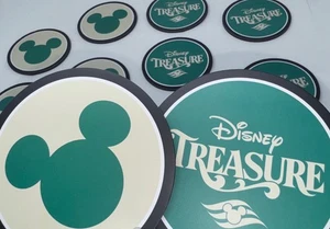 Lot 10 New Disney Cruise Line Treasure Platinum Gift Coasters - Picture 1 of 8