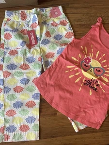 Girls NWT Gymboree Set Capri Tank Sunshine And Shells Size 10 - Picture 1 of 5