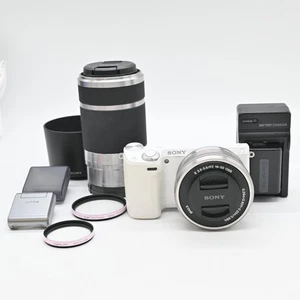 [Near Mint] Sony Alpha a NEX-5R Black 16-50mm 55-210mm JAPAN - Picture 1 of 10