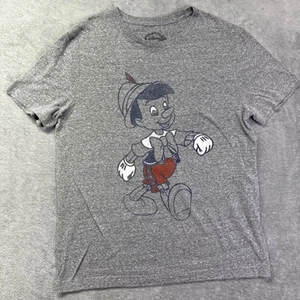 Retro Vintage Disney Pinocchio Loose Fit Kurzarm T-Shirt Grau Large Unisex - Bild 1 von 6