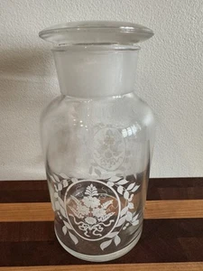 ANTIQUE Rachel Ashwell Shabby Chic Couture Glass Apothecary Jar 6.25"H - Picture 1 of 5