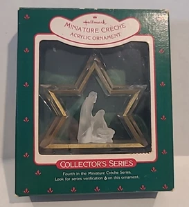 Hallmark Keepsake 1988 Miniature Creche Acrylic Ornament Collector's Series #4 - Picture 1 of 4