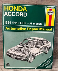 Honda Accord 1984 to 1989 All Models Automotive repair manual Haynes 42011 - Picture 1 of 4