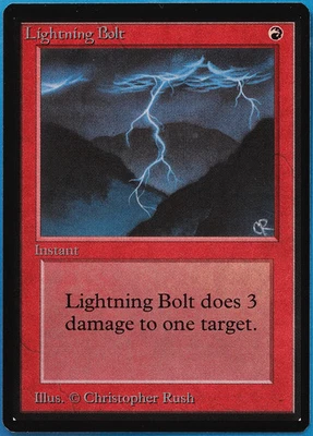 Lightning Bolt Beta MINT Red Common MAGIC GATHERING CARD (ID# 508282) ABUGames - Image 1 of 2