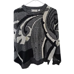  Men's Vintage (Fall of "89) Abstract Landscape Cosby Long Sleeve Sweater, XL - Picture 1 of 8