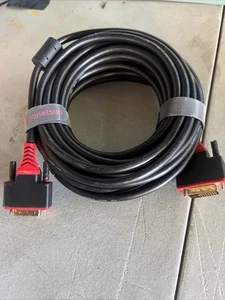 HanetSun DVI-D Dual Link Cable 24+1 Gold Plated High Speed 50ft - Picture 1 of 2