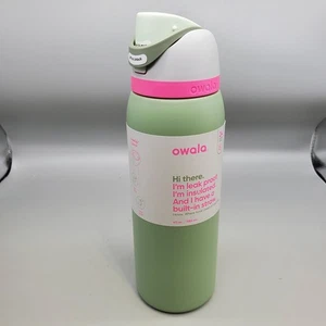 Owala Freesip Trinkflasche Thermoskanne 40 Oz Neo Salbeigrün - Bild 1 von 4