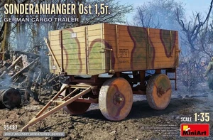 KIT MODELLINO MILITARE MINIART SONDERANHANGER OST 1,5T GERMAN RIMORCHIO 1/35 - Foto 1 di 5