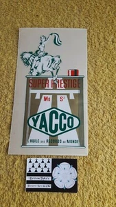 Vintage autocollant Yacco L'huile Super prestige Mo S2 rallye retro 14cm x 7cm - Picture 1 of 3