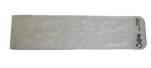 Ellison Sizzix Embossing Folder Always Forever Wedding Love Theme Card Making - Picture 1 of 4