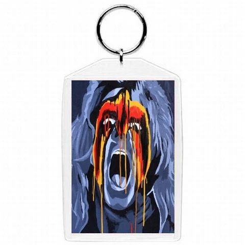 WWE WWF ULTIMATE WARRIOR WRESTLING KEYCHAIN / ORNAMENT #13 Cover