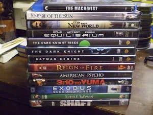 (13) Christian Bale DVD Lot: (3) Dark Knight American Psycho Shaft 3:10 to Yuma - Picture 1 of 1
