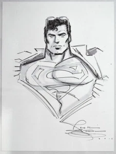 CLARK KENT / SUPERMAN Original Pencil Ink Watercolor Artwork SIGNED Rick Stasi - Picture 1 of 2