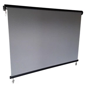 Outdoor Roller Screen with Hood Roll Down Blind Charcoal Max 3m - Picture 1 of 10