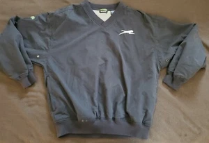 ARCTICWEAR by Arctic Cat Black Pullover Stadium Jacket Windbreaker Mens Medium - Picture 1 of 9