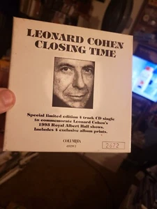 Unplayed Leonard Cohen Closing Time Special Limited Edition Import CD Box - Picture 1 of 9