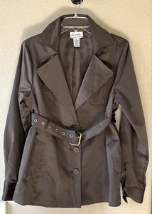 LINEA by Louis Dell’Olio anspruchsvolle Satinoptik Knopfleiste Jacke - Large - Bild 1 von 4