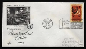 UN #88 4c International Court of Justice, Art Craft FDC **ANY 5=FREE SHIPPING** - Picture 1 of 1
