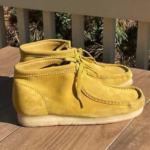 Clarks Stivali Uomo Originali Wallabee Scamosciato Oliva 11,5M - Foto 1 di 6