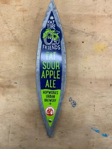 New Belgium fat tire fat sour apple rare beer Tap Handle - Picture 1 of 10