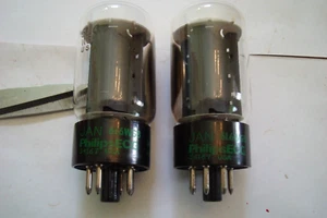 PHILLIPS EKG JAN 6L6WGB 5881 MATCHED PAIR NEW OLD STOCK TUBES, LOVELY CONDITION - Bild 1 von 11